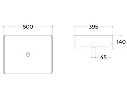 Тумба с раковиной Sintesi STL.W7817_SIN-LVB-APP-407 60х55х50 подвесная цвет белый - фото 4