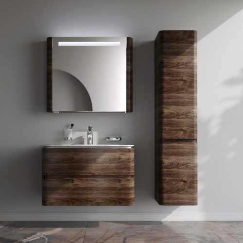 Тумба под раковину Am.Pm Sensation M30FHX0802NF 80х49х52 подвесная цвет орех - фото 5