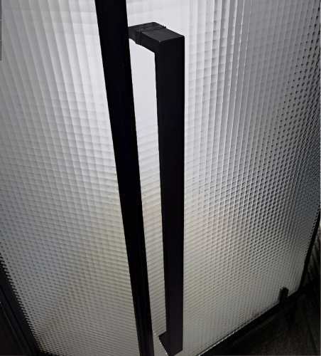 Душевой уголок Cerutti SPA C3ABD 90х90 стекло прозрачное профиль черный без поддона