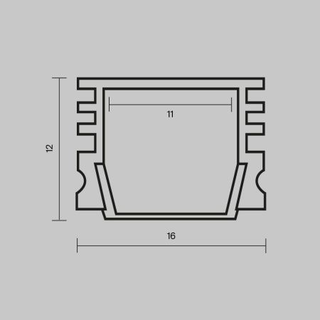 Алюминиевый профиль накладной Maytoni Led Strip 631006