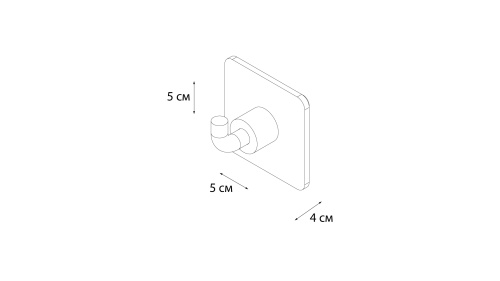 Крючок для ванной Fixsen Square FX-93105 - фото 3