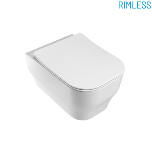 Чаша унитаза подвесная Olympia Sinthesis Eco SYN1202R13 цвет черный глянцевый без сиденья безободковая