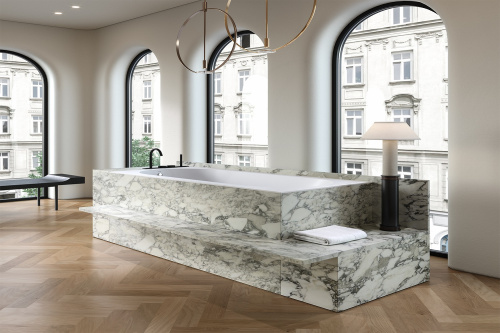 Ванна из искусственного камня Holbi ORION 1.01.007.11.1 168х74 встраиваемая прямоугольная с ножками - фото 3