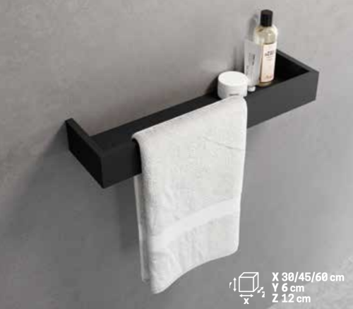 Полка в ванную комнату Novellini Frame Accessories R90AKFMPS45-B - фото 2