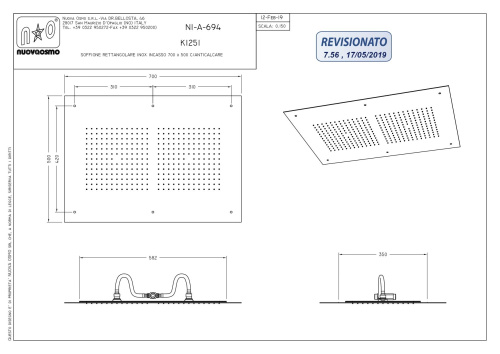 Душевая головка Graffio KI251/CR цвет хром - фото 2