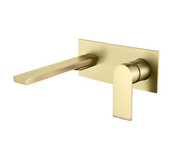 Смеситель AQG Alpha 01ALC170OC встраиваемый в стену золото матовое