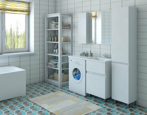 Тумба с раковиной Эстет Dallas Luxe ФР-00009664 41х48х86 напольная цвет белый - фото 5