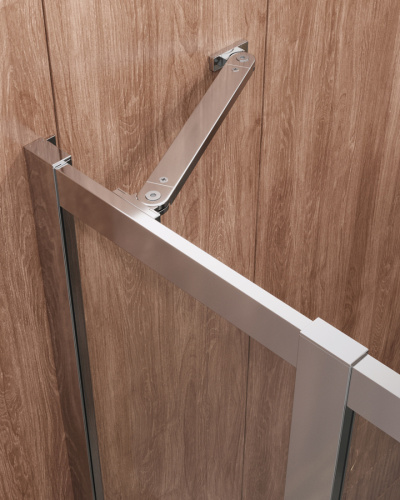 Душевой уголок Cezares MOLVENO MOLVENO-RH-2-120/90-C-Cr-IV 120х90 стекло прозрачное профиль хром глянцевый без поддона - фото 5