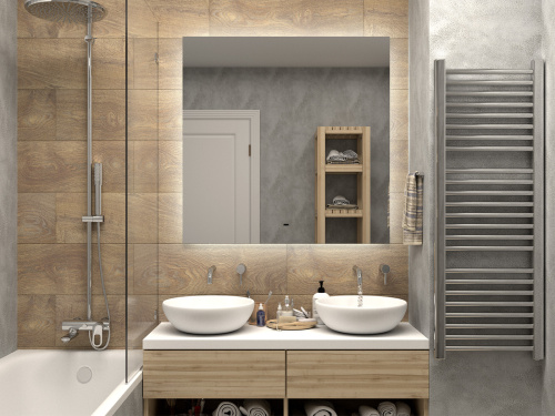 Зеркало в ванную Misty Зеркала (сенсорные) НЕМ-02-100/100-14 100х100 - фото 3