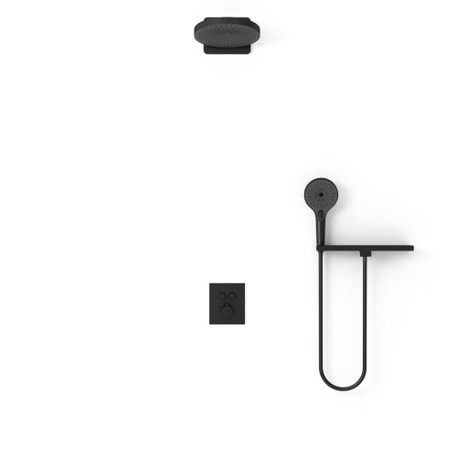 Душевая система Vincea VSFW-3I21T1RMB встраиваемая в стену с термостатом - фото 2