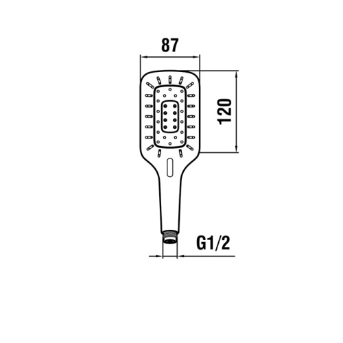 Душевая лейка Laufen Living City HF939031100000 прямоугольная - фото 2