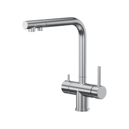 Смеситель для кухни Reflexion Lago RX9903SS на мойку серый - фото 2