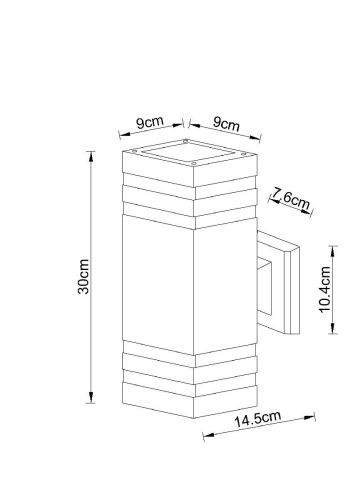 Уличный настенный светильник Arte Lamp Heather (Хеатхер) A4413AL-2BK - фото 3
