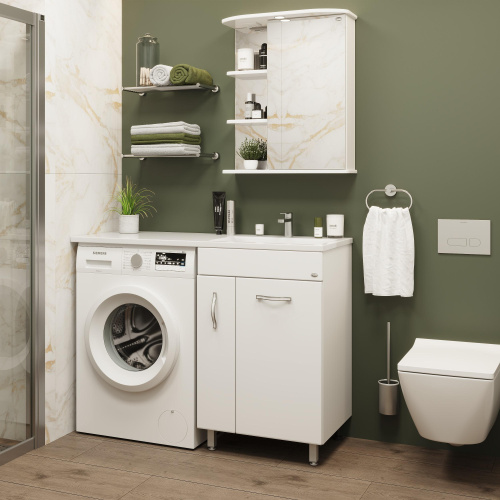 Зеркало-шкаф Onika Карина 205513 55х25х71 подвесной цвет белый - фото 5