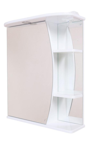 Зеркало-шкаф Onika Луна 205520 55х25х71 подвесной цвет белый