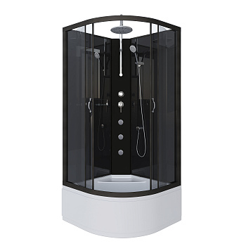 Душевая кабина Niagara Classic 65081434BKTG 90х90 четверть круга без крыши ориентация универсальная