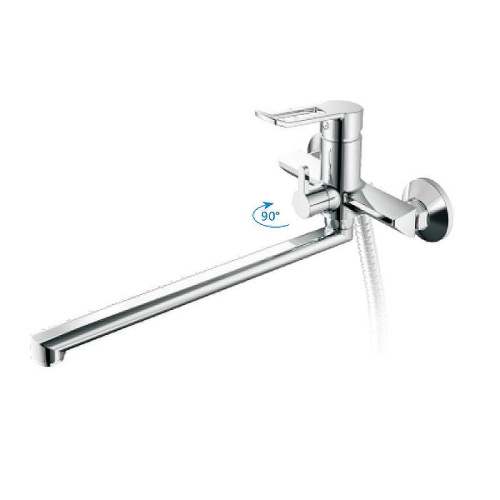 Cмеситель для ванны и душа Haiba HB22556 настенный хром - фото 2