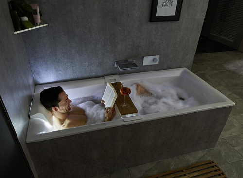 Ванна акриловая Riho STILL SQUARE B099004005 180х80 пристенная прямоугольная без ножек - фото 4