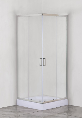 Душевой уголок Aquanet 00270063 90х90 стекло прозрачное профиль хром глянцевый без поддона - фото 2