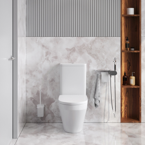 Унитаз напольный с бачком Am.Pm Inspire V2.0 CK50C1704W белый/хром с сиденьем микролифт душевой смыв