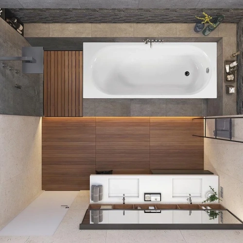 Ванна акриловая Vagnerplast Kasandra VPBA177KAS2X-04 170х70 пристенная прямоугольная без каркаса - фото 3