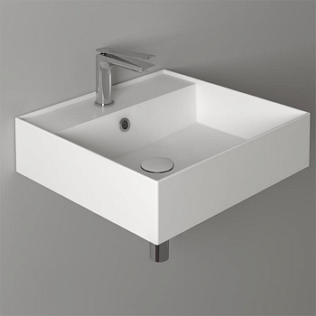 Раковина из санфаянса Simas Top E Lavabi D'Arredo AG51 bi*1 51х46 подвесная цвет белый 1 отверстие под смеситель