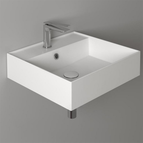 Раковина из санфаянса Simas Top E Lavabi D'Arredo AG51 bi*1 51х46 подвесная цвет белый 1 отверстие под смеситель