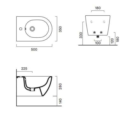 Биде Catalano Sfera 518501001 подвесное - фото 2