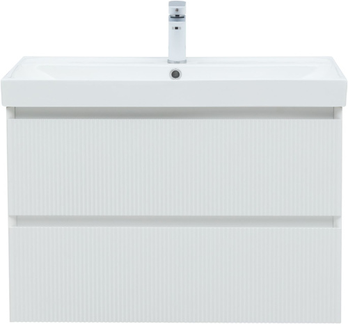 Тумба под раковину Aquanet Альтера 00337156 79х45х52 подвесная цвет белый - фото 3