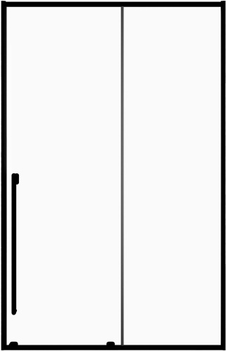 Душевая дверь Allen Brau Fantasy 3.11007.31 130х200 стекло прозрачное профиль черный матовый - фото 2