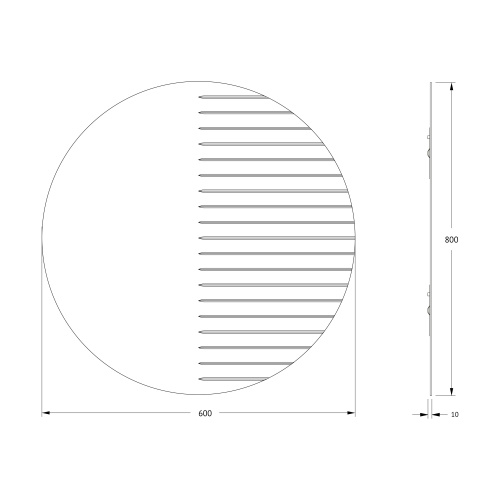 Зеркало в ванную Evoform Florentina BY 5012 80х80 - фото 2