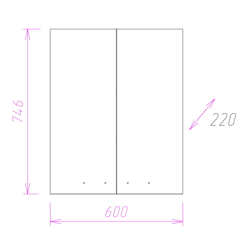 Шкаф Onika Кредо 306003 60х22х75 подвесной - фото 3