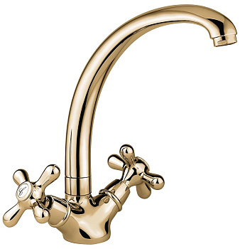 Смеситель для кухни Emmevi Deco Classic 12717/BR на раковину бронза