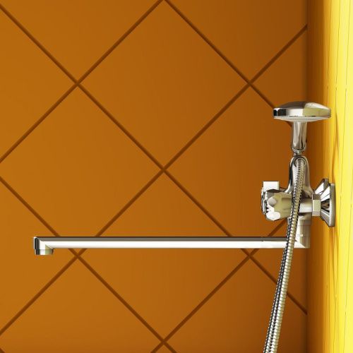 Смеситель для ванны и душа Dorff Modern D7095000 настенный хром - фото 4