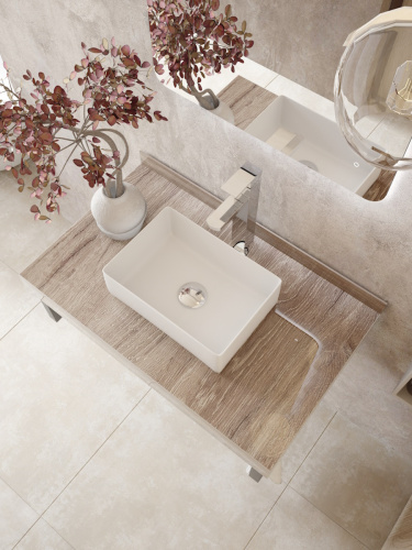 Столешница Teymi Helmi T150408 80х50 подвесная цвет коричневый - фото 5