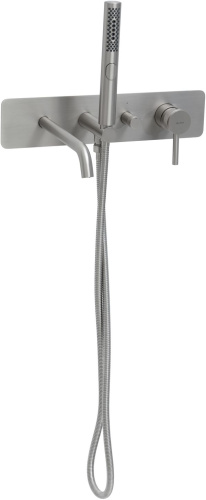 Смеситель для ванны с душем Allen Brau Priority 5.31A06-BN встраиваемый в стену никель - фото 4