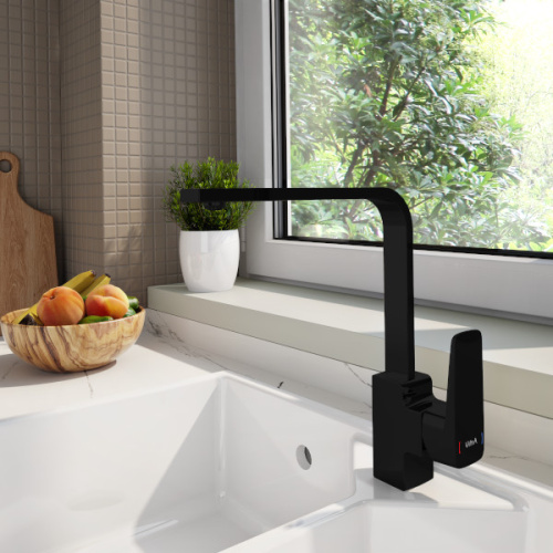 Смеситель Vitra Root Square A4275336EXP на мойку черный матовый - фото 2