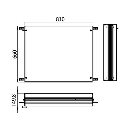Монтажная рама для зеркального шкафа Emco Asis 9897 000 08 - фото 2