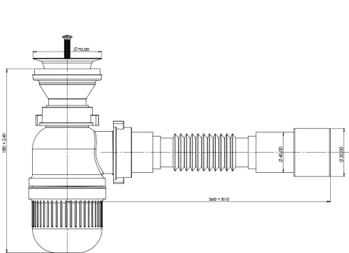 Сифон для раковины  Bettoserb 125321 - фото 2