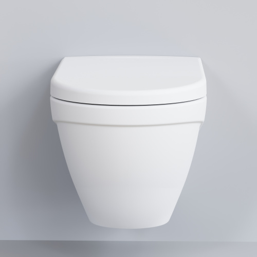 Унитаз подвесной Ambassador Nord 133T20101-132T20101 белый матовый с сиденьем микролифт - фото 3