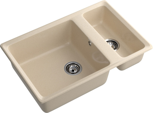 Кухонная мойка Granfest Level LV-760K кашемир 76х50 цвет бежевый поверхность матовая - фото 2