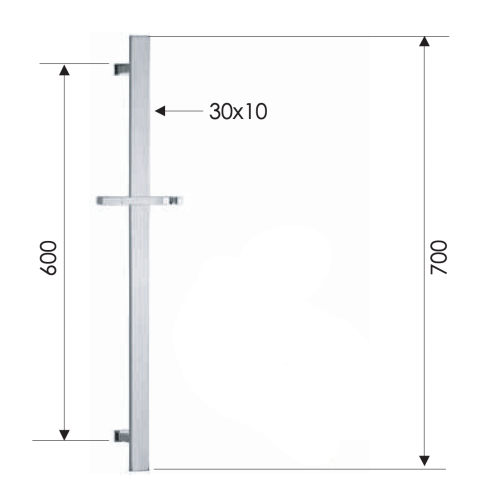 Душевая штанга Remer 317R настенная цвет хром - фото 2