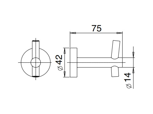 Крючок Mamoli Accessori bagno 677B001 - фото 2