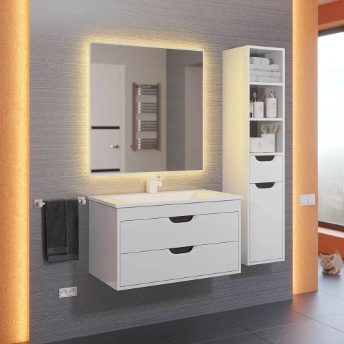 Тумба с раковиной Uperwood UPD Modul 393020560 77х45х57 цвет белый матовый - фото 4