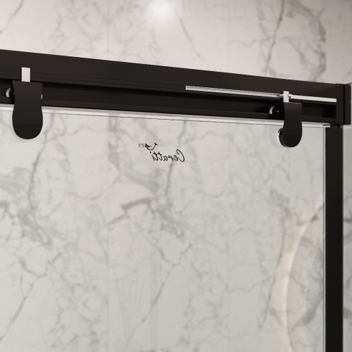 Душевой уголок Cerutti SPA MARBELLA 120B R 120х80 стекло прозрачное профиль черный без поддона - фото 5