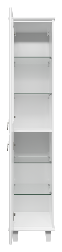 Шкаф-пенал Misty Версаль П-Вер05035-011ВСЛ 37х37х182 напольный цвет белый - фото 3