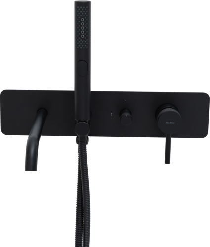 Смеситель для ванны с душем Allen Brau Priority 5.31A05-31 встраиваемый в стену черный - фото 5