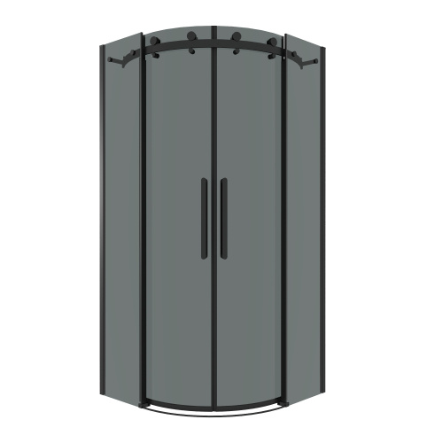 Душевой уголок Grossman Classic 301.K33.04.9090.21.10 90х90 стекло тонированное профиль черный матовый без поддона