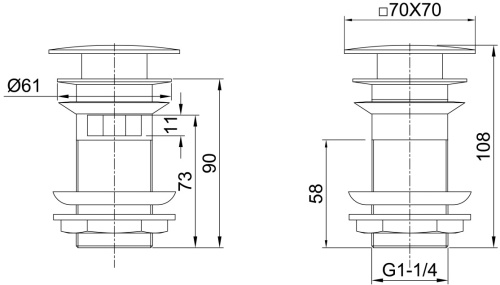Донный клапан для раковины Allen Brau Infinity 5.21026-31 - фото 2