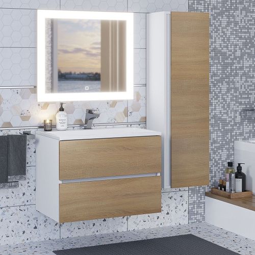 Зеркало с подсветкой и антизапотевателем Uperwood Barsa 2920205442 70х80 подвесное - фото 2